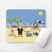 Tapis De Souris Doggone Beach (Avec souris)