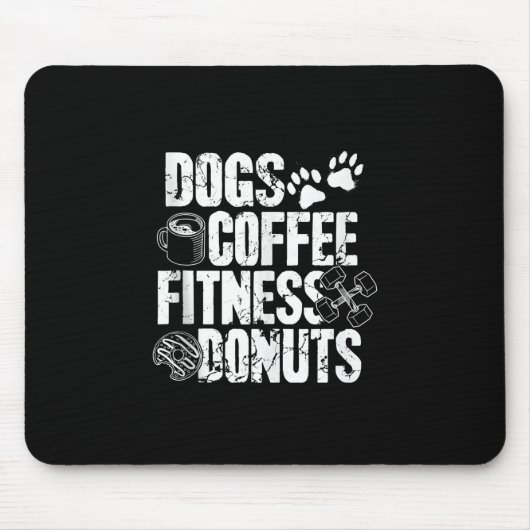 Tapis De Souris Dogs Coffee Ness Donuts (Devant)