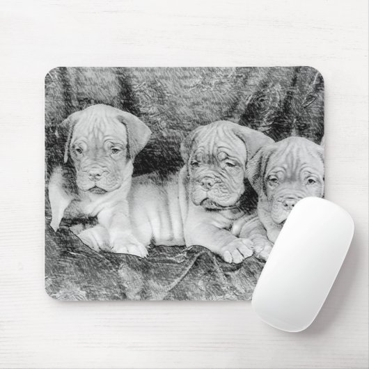 Tapis De Souris Dogue de bordeaux mousepad (Avec souris)