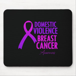 Tapis De Souris Domestic Violence And Breast Cancer Awareness Mont