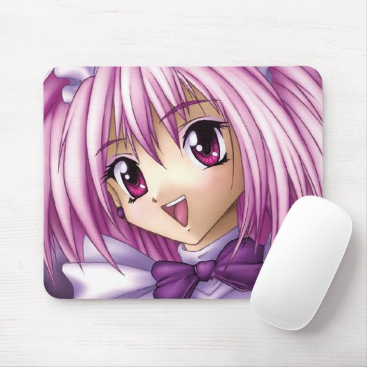 Tapis De Souris Domestique mignonne de fille d'Anime (Avec souris)