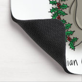 Tapis De Souris Dominick l'âne italien de Noël (Coin)