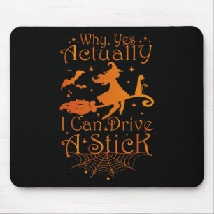 Tapis De Souris Don de sorcière Halloween Pourquoi Oui En Fait Je 