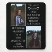 Tapis De Souris Don Message D'Amour Pour Fille Photo Mousepad (Devant)