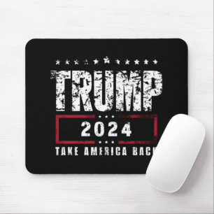 Tapis De Souris Donald Trump 2024 Reprenez l'Amérique Élection