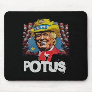 Tapis De Souris Donald Trump 2024 Trump Pour 47e Président Électio