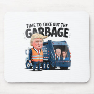 Tapis De Souris Donald Trump Circule En Camion-Poubelle Uni-adulte