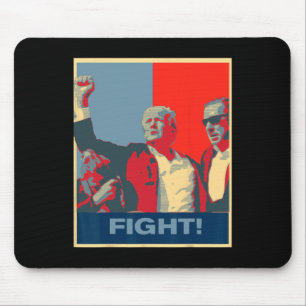 Tapis De Souris Donald Trump combat l'oeuvre d'art contre les Etat