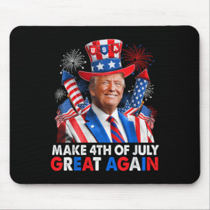 Tapis De Souris Donald Trump Feu patriotique Faire 4 juillet G