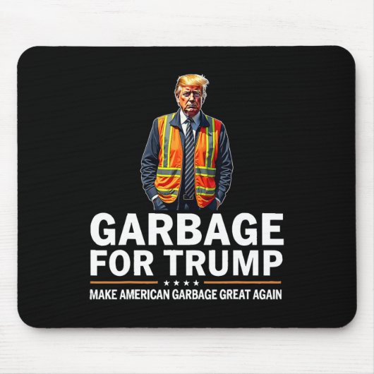 Tapis De Souris Donald Trump Garbage Orange réflexe de sécurité (Devant)