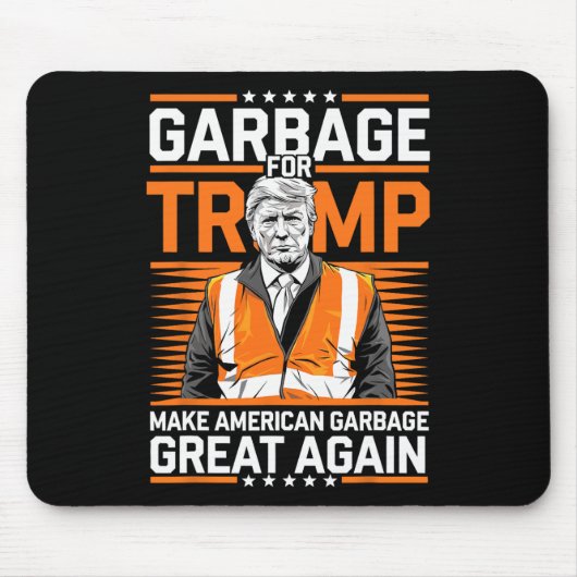 Tapis De Souris Donald Trump Garbage Orange réflexe de sécurité (Devant)