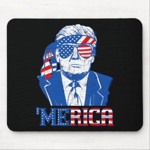 Tapis De Souris Donald Trump Merica Trump Drapeau Les États-Unis 4