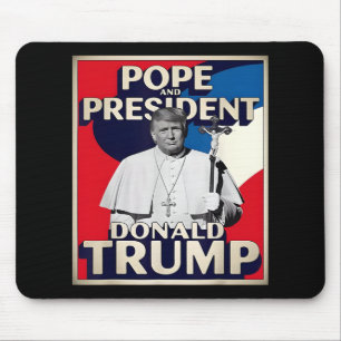 Tapis De Souris Donald Trump Président et le pape catholique Vat