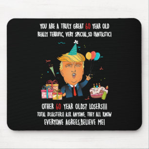Tapis De Souris Donald Trump Président Funny 60e anniversaire Trum