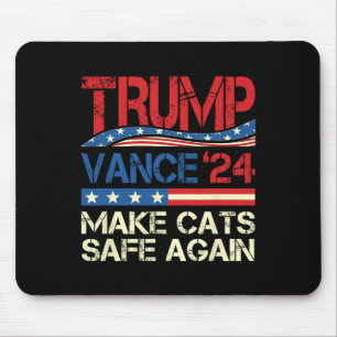 Tapis De Souris Donald Trump rend les chats sûrs à nouveau 2024 De