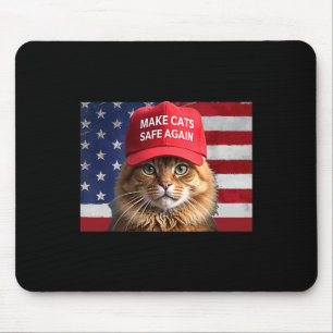 Tapis De Souris Donald Trump Rend Les Chats Sûrs à Nouveau Chapeau