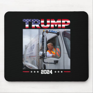 Tapis De Souris Donald Trump roule dans un camion Garge - Garge Ca