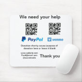 Tapis De Souris Donation Collection conseil pot ajouter votre q r  (Avec souris)