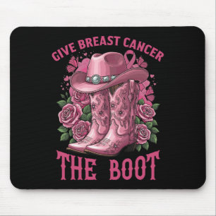 Tapis De Souris Donner Le Cancer Du Sein La Poussine Boot Cancer D