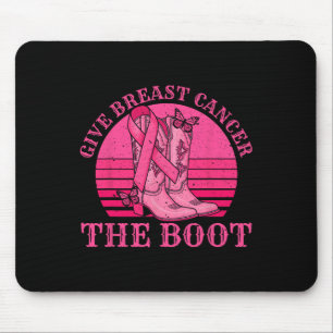 Tapis De Souris Donner Le Cancer Du Sein L'Initiale Cowgirl Cancer