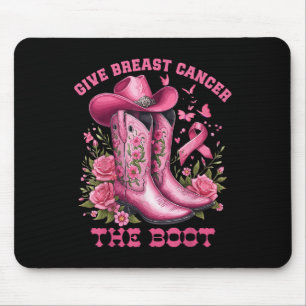 Tapis De Souris Donner Le Cancer Du Sein L'Initiale Cowgirl Cancer