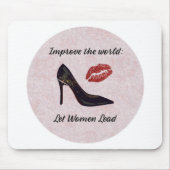Tapis De Souris Donner les moyens aux femmes de diriger (Devant)