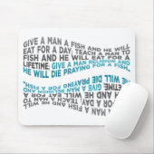 Tapis De Souris Donnez à un homme un poisson… (Avec souris)