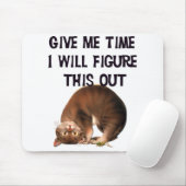 Tapis De Souris Donnez-moi le temps - Kitty à l'envers Mousepad (Avec souris)