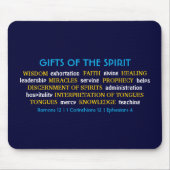 Tapis De Souris DONS D'ESPRIT | Bleu inspirant | Christian (Devant)