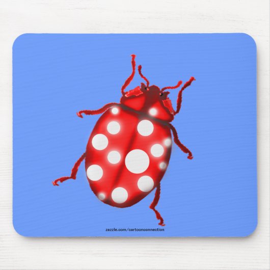 Tapis De Souris Dons LadyBug pour les buglovers et les jardiniers (Devant)