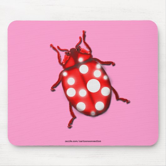 Tapis De Souris Dons LadyBug pour les buglovers et les jardiniers (Devant)