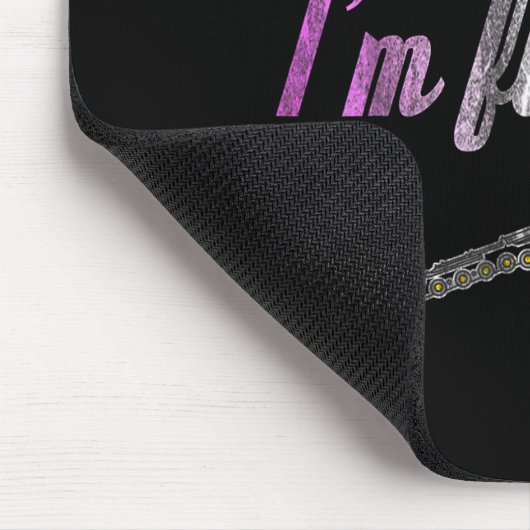 Tapis De Souris Don't Hate Me Because I'm Flutiful Flute  (Coin)