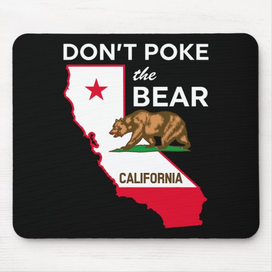 Tapis De Souris Dont Ke The Bear California Republic Design  (Devant)