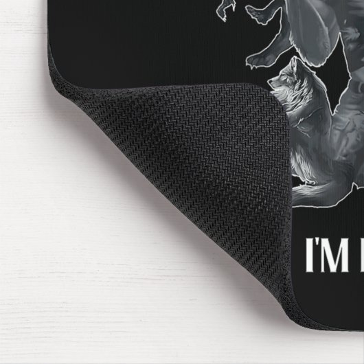Tapis De Souris Don't Touch Me Kitten I'm Edging Wolfs Design (Coin)