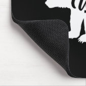 Tapis De Souris Don't Wake The Bear Funny Bear Silhouette Graphic  (Coin)