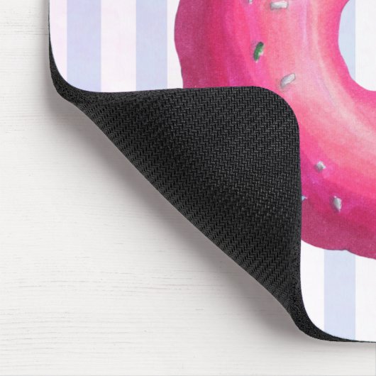 Tapis De Souris Donut With Pink Frosting And Sprinkles (Coin)