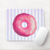 Tapis De Souris Donut With Pink Frosting And Sprinkles (Avec souris)