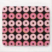 Tapis de souris Donuts Rose Tapis de souris noir (Devant)
