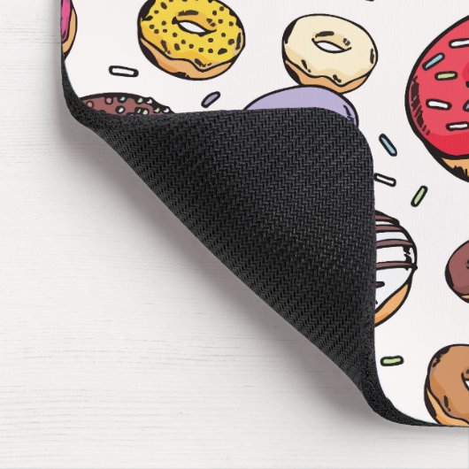 Tapis De Souris Donuts seamless pattern (Coin)