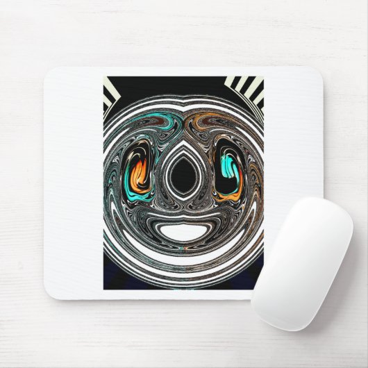 Tapis De Souris Doodle ethnique africain Zebra texturé Art Imprime (Avec souris)