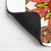 Tapis De Souris Doodle Floral Art Imprimer (Coin)