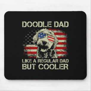 Tapis De Souris Doodle Papa Goldendoodle Père normal Mais Glacière