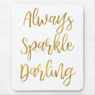 Tapis De Souris D'or chouchou d'étincelle toujours