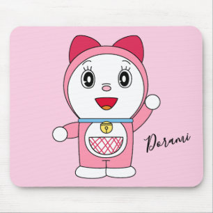 Tapis De Souris Doraemi rose Fanart Doraemon Anime