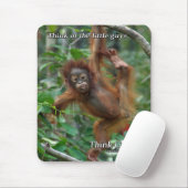 Tapis de souris d'orang-outan de bébé (Avec souris)
