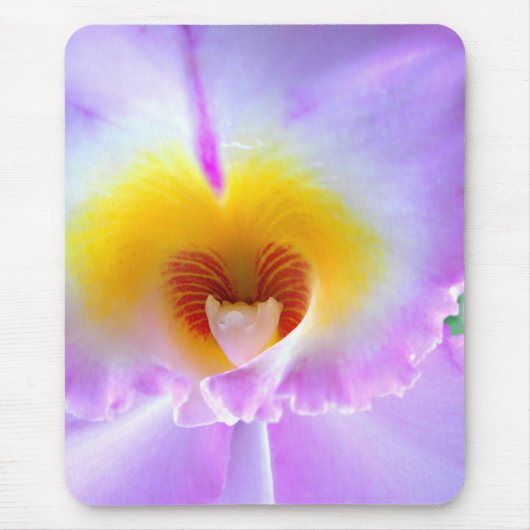 Tapis de souris d'orchidée de lavande (Devant)