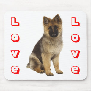 Tapis de souris d'ordinateur Chien chiot berger al