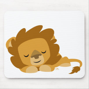 Tapis De Souris Dormir Cartoon Lion mousepac