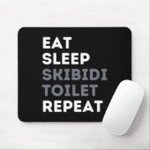 Tapis De Souris Dormir Skibidi Toilet Répéter Funny Skibidi Toil (Avec souris)
