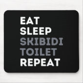 Tapis De Souris Dormir Skibidi Toilet Répéter Funny Skibidi Toil (Devant)